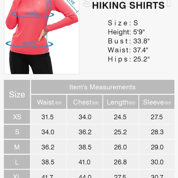 TBMPOY Women UPF 50+ Long Sleeve Shirts Quick Dry Quarter Zipper Sun Shirts - Picture 5 of 5
